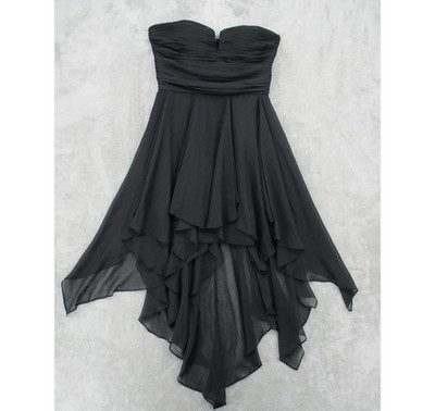 Arden B Dress 10 Babydoll Strapless High Low 90s Y2K Witchy Whimsigoth Vamp Zip