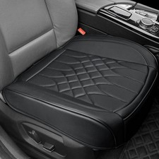 BOPUOVRE 1-Pack Leather Front Car Seat Covers 1 piece, black