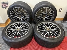 OEM 21" Porsche 2019+ 9Y0 Cayenne Satin Platinum RS Spyder Wheels Rims Tires Set