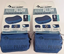 Set Of Two 2x Sea To Summit Premium Aeros Inflatable Air Pillows Regular B -NEW!