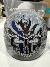 Daytona Helmets D6-TH-XL Skull Cap W/ Thunder...