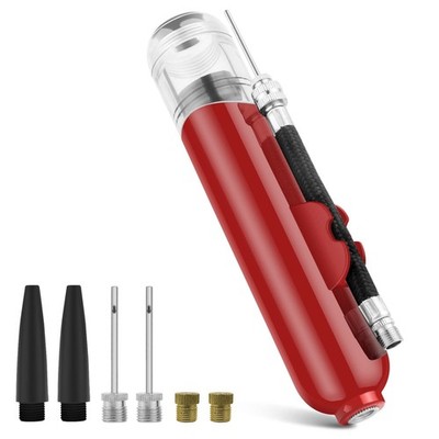 BROTOU Ball Pump, Dual Action Inflate Air Pump with 3 Needles One Size, red