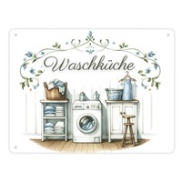 WaschküChe Metallschild XL In 21X28 Cm