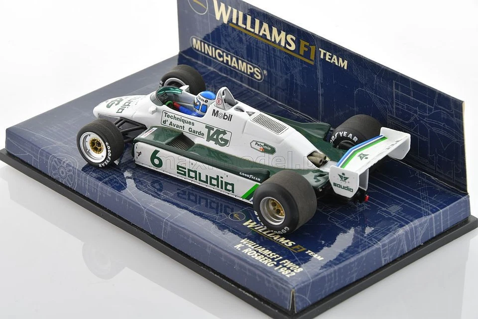 F1 WILLIAMS FW08 ROSBERG World Champion 1982 1/43 MINICHAMPS 430820006 - Image 3 of 4