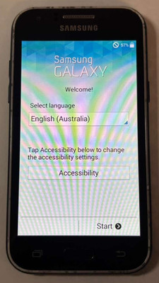 Used Samsung Galaxy J1 8GB Black Australian Carrier Locked 4G LTE (C Grade)