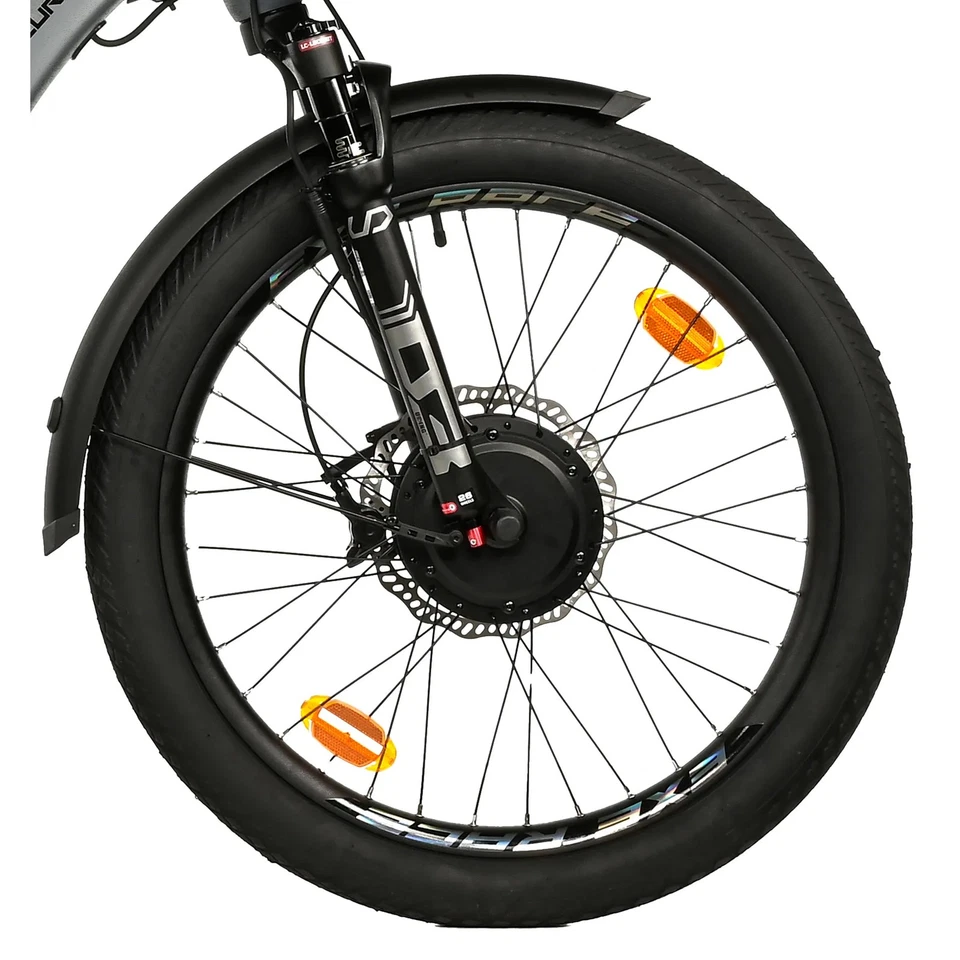 Tricycle electrique-vae city leader fox 24" curtis x 2025 mixte gris mat 8v shim - Bild 2 von 4