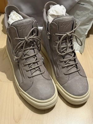 Guiseppe Zanotti Sneakers High Top Grey Suede Gr. 42