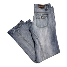 BSK Denim Y2K Bershka 100% Cotton Light Wash Jeans Men’s 35x33.5