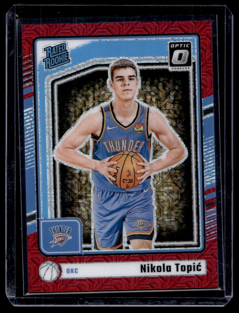 2024-25 Donruss Optic Rated Rookie Nikola Topic Red Choice /88 #278 VK
