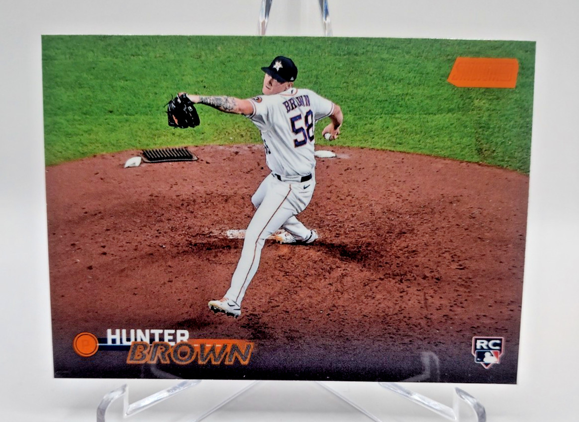 2023 Topps Stadium Club - Hunter Brown #66 Rookie RC Orange Foil /199 Astros 