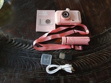 GIRLS DIgital Camera,Seckton Upgrade Kids Selfie Camera with 32GB SD Card - Pink
