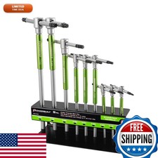 Powerbuilt 9 Pc Torx Star T-handle Hex Allen Key Wrench Set 941646