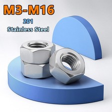 Hex Full Nut Hexagon Nuts Stainless Steel M3 M4 M5 M6 M8 M10 M12 M14 M16