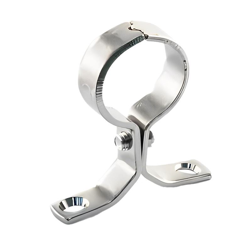 22mm Chrome Pipe Clip Bracket - Bag of 10 - Image 2
