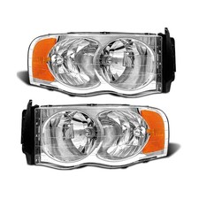 Headlight Assembly Compatible with 2002-2005 Dodge Ram 1500/03-05 Ram 2500 35...
