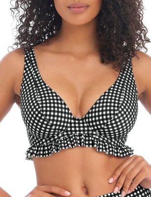 38E Freya Check In Bikini Oberteil Bügel High Apex Plunge Damen Bademode 201913