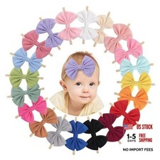 20PCS Baby Girls Headbands Hair Bows Nylon Hairbands Hair baby headbands