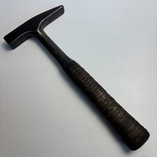 Vintage Malco Sheet Metal Setting Hammer 18 oz Leather Handle USA