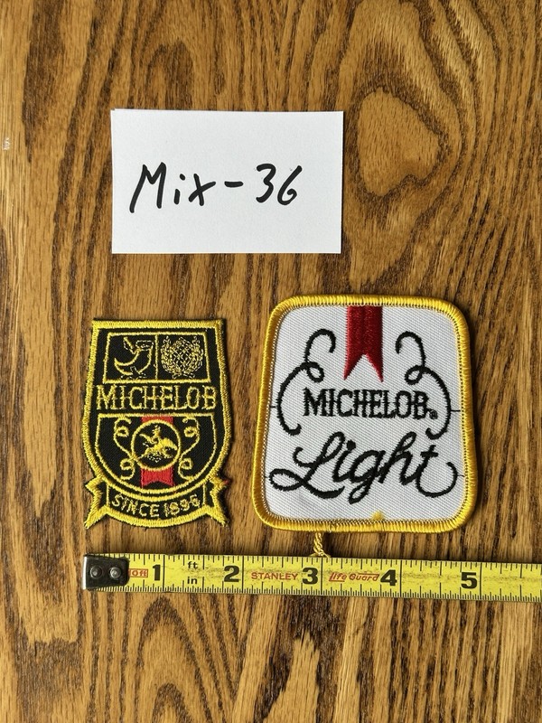 Patches Michelin & Michelin Light 2 Busch Beer Patches