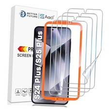 4-Pack for Samsung Galaxy Screen Protector Film S25 Plus/S24 Plus Transparent