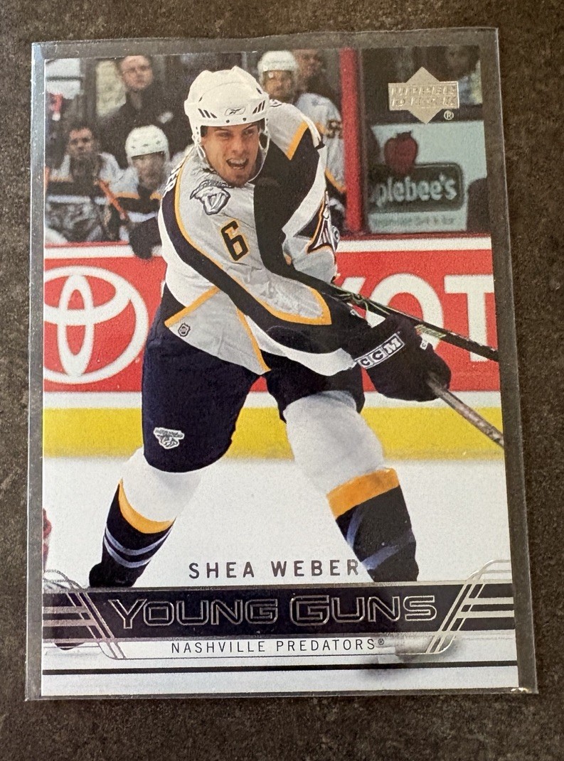 2006-07 Shea Weber Upper Deck Young Guns Rookie #222 Predators RC