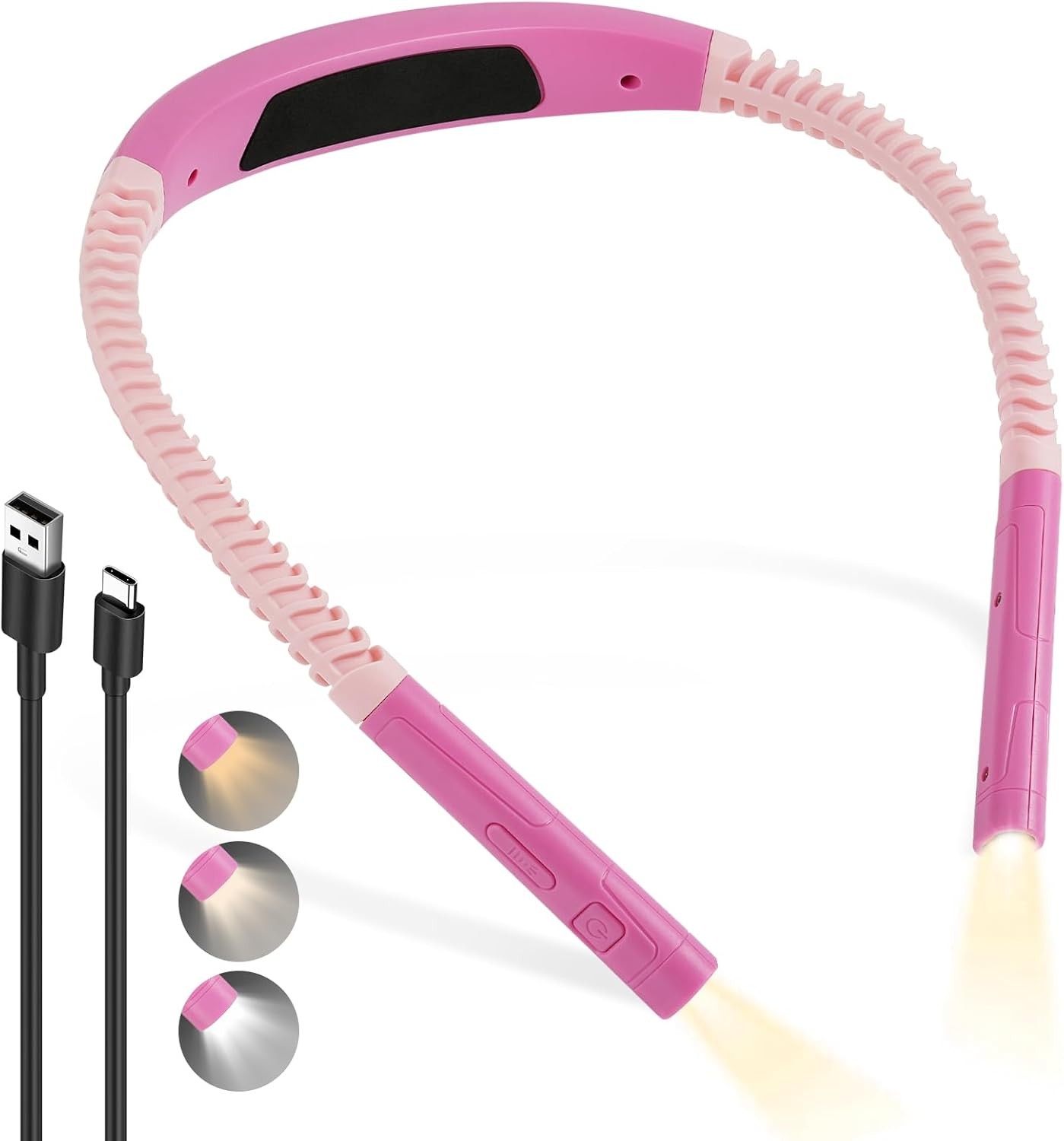 AUAUY Upgraded LED Neck Reading Light, Book Light for Reading at Night 30/60-mi