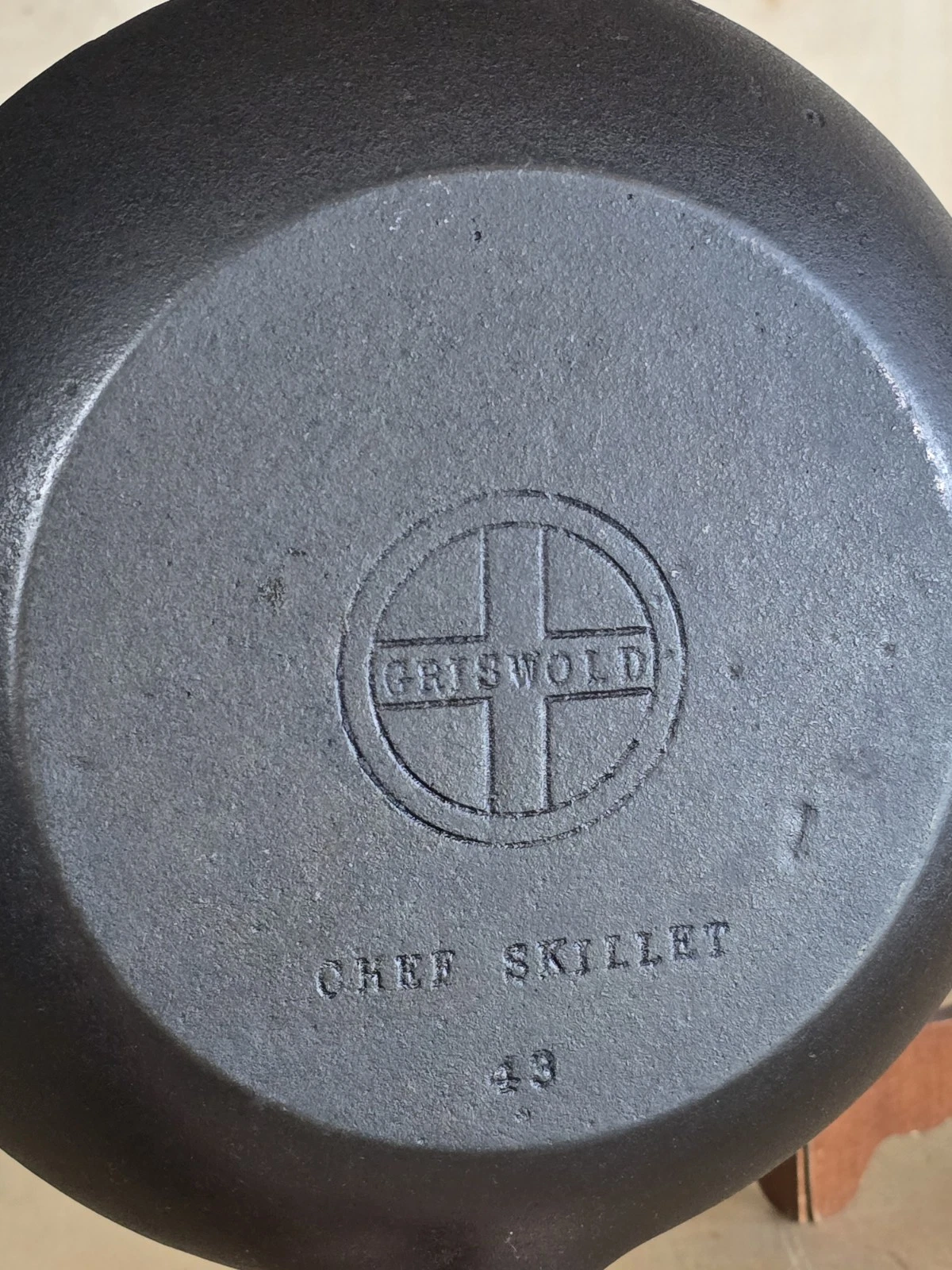 Griswold No. 43 Cast Iron Chef Skillet Restored