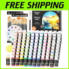 100 Colors Acrylic Paint Set for Kids & Adults