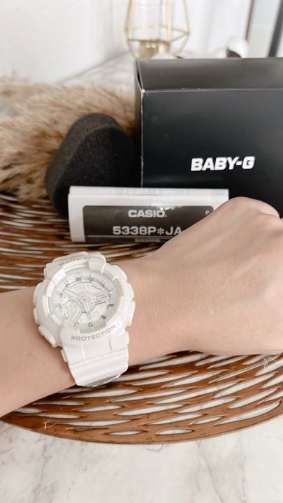 Casio Baby-G 5338 Digital-Analog Quartz Men White Vintage