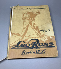 Leo Ross Katalog 1939 Bau Maschinen Feldbahn Lok Werkzeug 400 Seiten ! [4074-10]