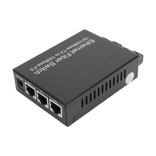 Ethernet Media Converter 100Mbps SC Single Fiber Singlemode RJ45 Port Fiber E DB