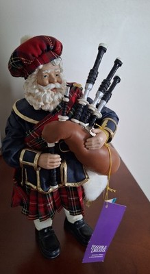 Possible Dreams Clothique Christmas Pioer scottish Santa 2000 #713226 Figurine