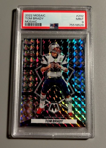 2022 PANINI MOSAIC #292 TOM BRADY MOSAIC PSA 9