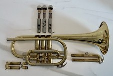 Trompeta/corneta vintage Conn Connquest - Hecha en EE. UU. - Abolladuras y pátina - Sin estuche
