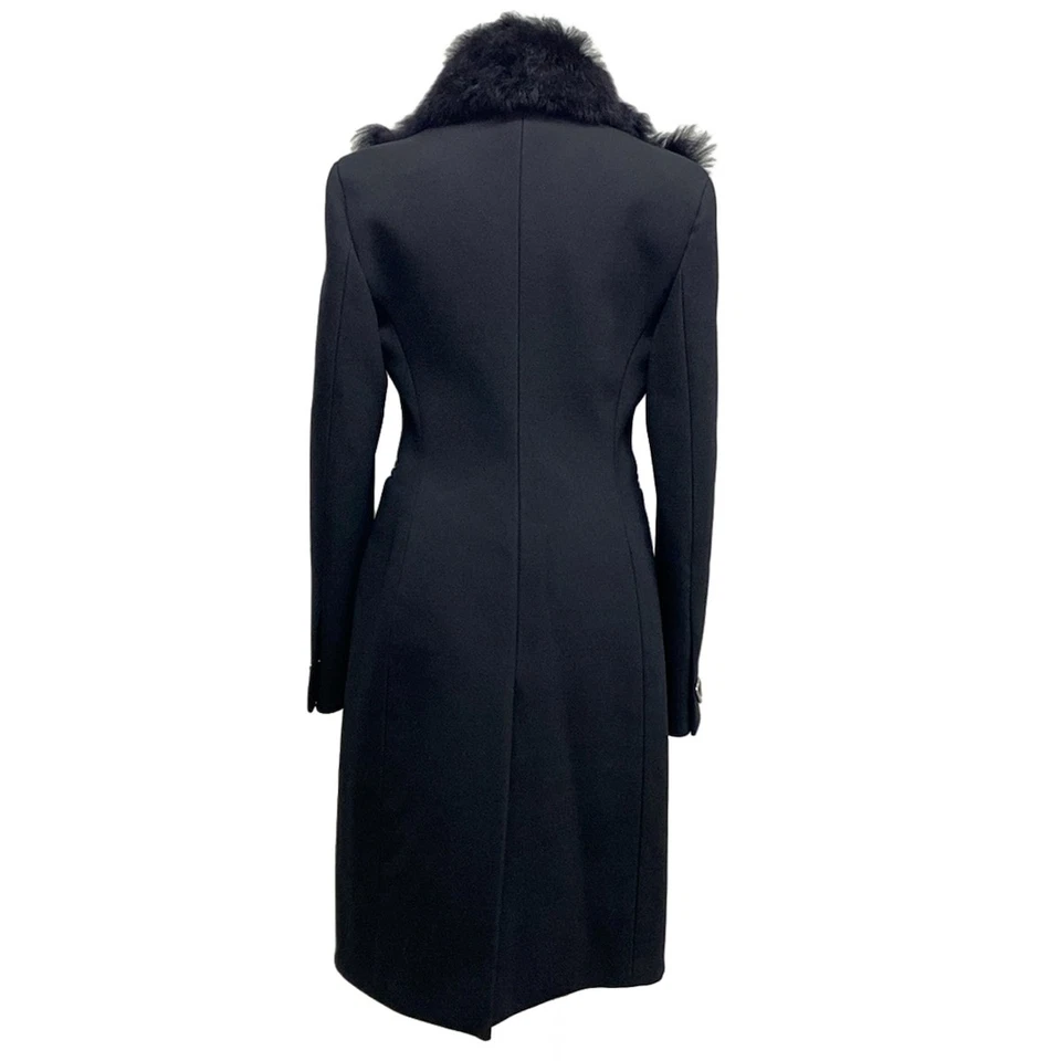 Auténtico abrigo para mujer BOTTEGA VENETA - 677498 acrílico negro, lana Foto 2 de 4