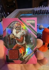 2025 Panini Prizm - Premier Jerseys Jayden Daniels #PJY-JDA Pink Prizm (MEM)