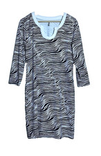 Lulu B Dress Size Large 3/4 Sleeves Animal Print UPF 50 Casual Travel