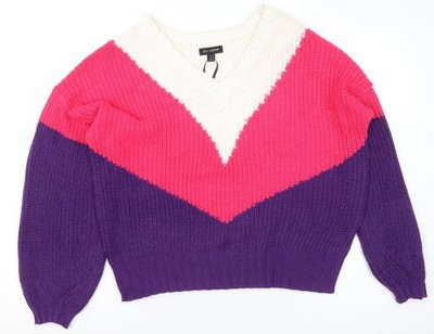 Pullover Pulli Damen UK Größe M QED London Mehrfarbig
