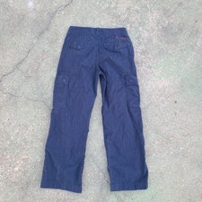 Vintage Ralph Lauren Polo Cargo Pants Boys Size 12 Navy Blue Great Condition