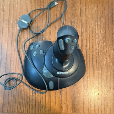 Microsoft SideWinder Precision Pro Joystick X03-57540 USB Adapter PC Vintage