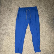 Landau Forward Scrub Pants Blue Size L Four-Way Stretch Moisture Wicking