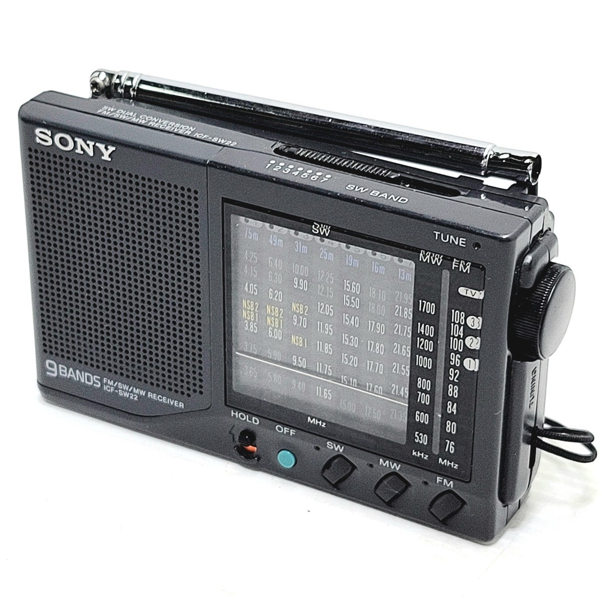 SONY ICF-SW22 9バンドラジオ Sony ICF-SW22 SW FM AM Portable Radio Black Audio Sound