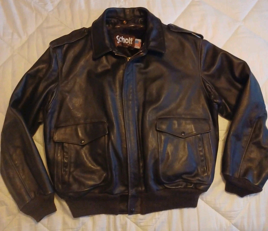 SCHOTT Zip Leather Outer Shell Coats, Jackets & Vests for Men for