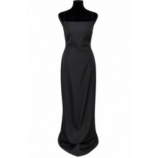 Vintage Vera Wang Gown 10 Black Slip Dress Whimsigoth Fairy Goth 90s Couture
