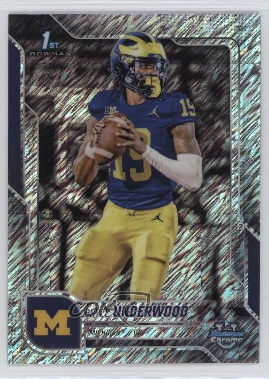 2025 Bowman U Chrome Shimmer Refractor Bryce Underwood #196 1by6