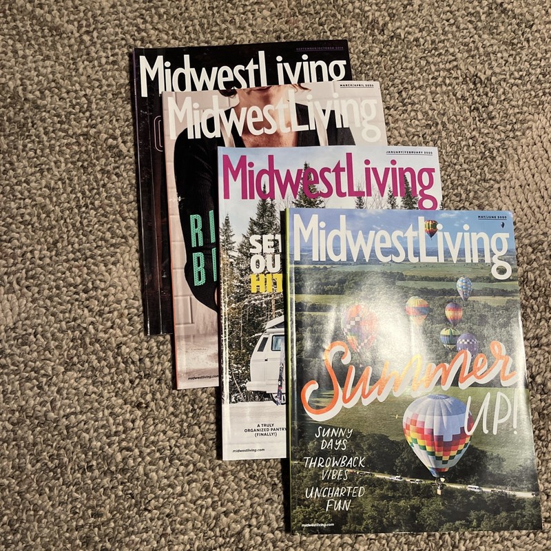 MIDWEST LIVING Magazines Lot of 4  Very nice