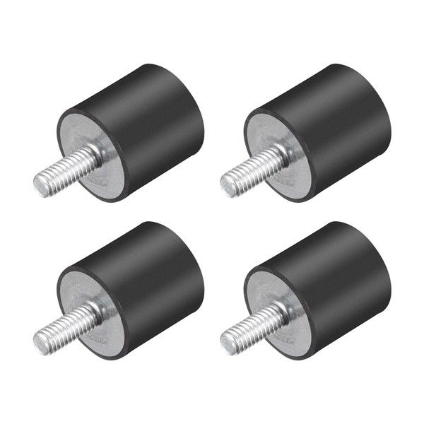 4Stk Silentblock Gummipuffer SchwingungsdäMpfer Anschlagpuffer M4 Ø15Mmxh15Mm-image