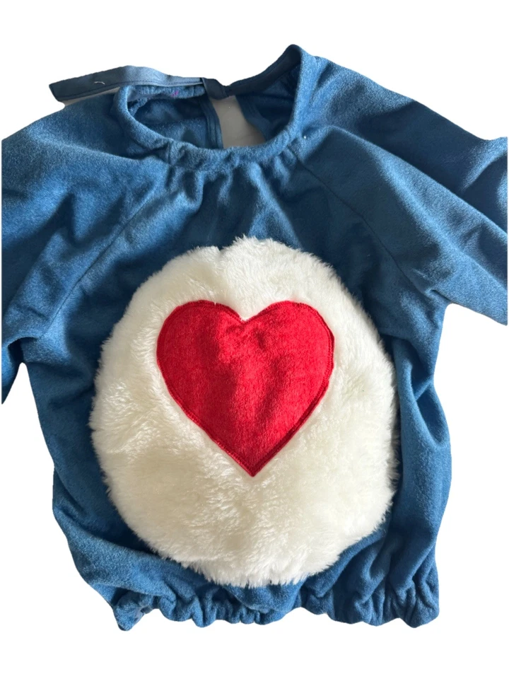 Винтажный ручной работы уход медведь костюм любовь сердце 2-4 лет старый уникальный - Изображение 2 из 4