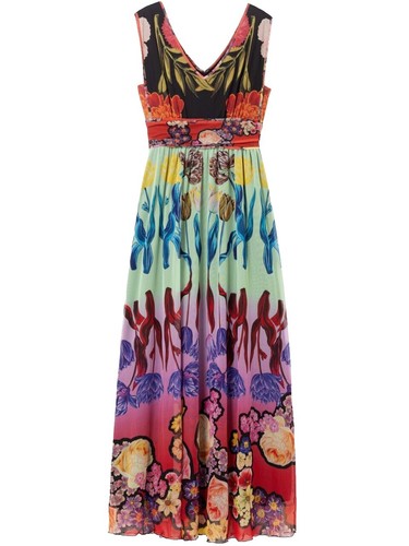Hyacinth House by Tuckernuck Blue & White Floral Cisco Maxi Dress sz XXS  2XS | eBay