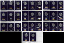 Olympic 50p London 2012 Complete Set 29 circulated coins in Change Checker cards